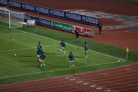 تمرین دو تیم فوتبال تراکتور و آلومینیوم اراک قبل از بازی