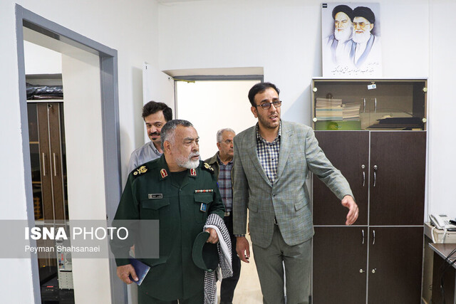 بازدید سردار قربانی از دفتر ایسنا در اصفهان