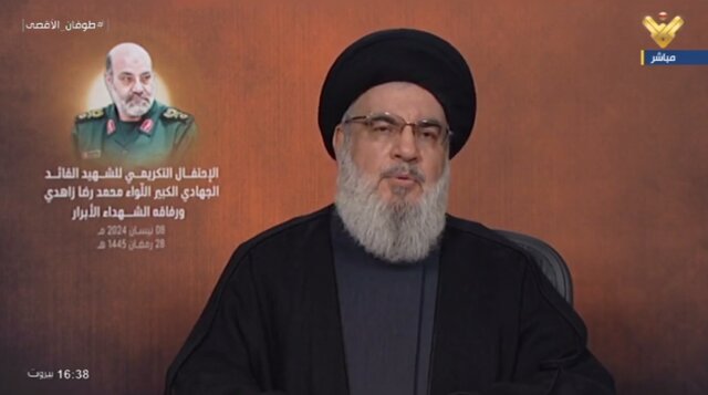 نصرالله: هدف قرار دادن مستشاران ایرانی بهدلیل شکست دشمن در جنگ جهانی علیه سوریه است