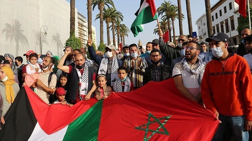 تظاهرات حامیان فلسطین در مراکش و محکوم کردن «بحران‌ بی‌سابقه» در غزه