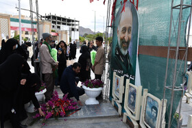 مزار سردار سرلشکر شهید سیدمحمد حجازی در گلستان شهدا اصفهان