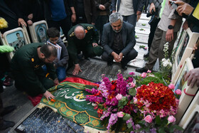 مزار سردار شهید محمدرضا زاهدی در گلستان شهدا اصفهان