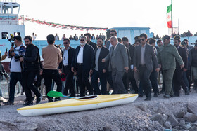 حضور علی بهادری جهرمی، سخنگوی دولت در جشنواره دریاچه ارومیه