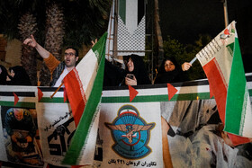 اجتماع مردم تهران در حمایت از عملیات سپاه علیه رژیم صهیونیستی در میدان فلسطین