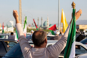 راهپیمایی خودرویی در حمایت از حمله سپاه به رژیم صهیونیستی - قم