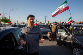 راهپیمایی خودرویی در حمایت از حمله سپاه به رژیم صهیونیستی - قم