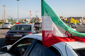 راهپیمایی خودرویی در حمایت از حمله سپاه به رژیم صهیونیستی - قم