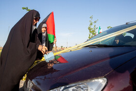 راهپیمایی خودرویی در حمایت از حمله سپاه به رژیم صهیونیستی - قم
