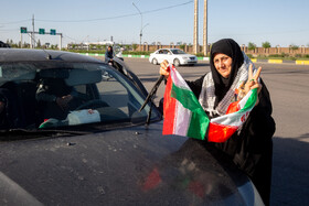 راهپیمایی خودرویی در حمایت از حمله سپاه به رژیم صهیونیستی - قم