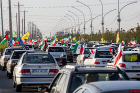 راهپیمایی خودرویی در حمایت از حمله سپاه به رژیم صهیونیستی - قم