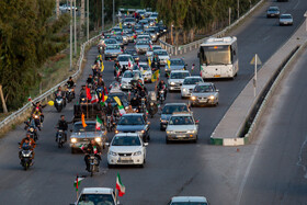 راهپیمایی خودرویی در حمایت از حمله سپاه به رژیم صهیونیستی - قم