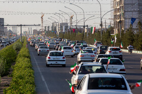 راهپیمایی خودرویی در حمایت از حمله سپاه به رژیم صهیونیستی - قم