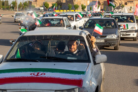 راهپیمایی خودرویی در حمایت از حمله سپاه به رژیم صهیونیستی - قم