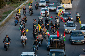 راهپیمایی خودرویی در حمایت از حمله سپاه به رژیم صهیونیستی - قم