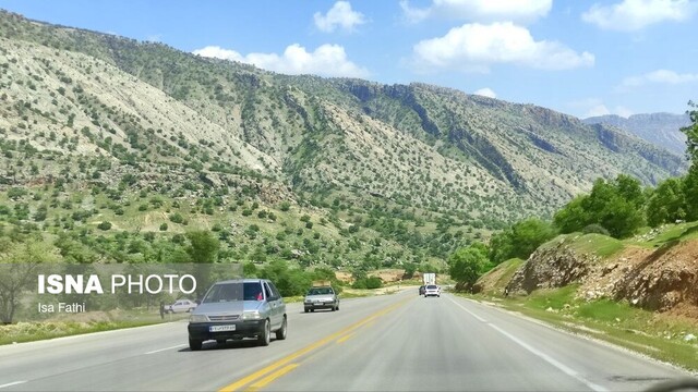 افزایش ۱۳ درصدی تردد خودروها در جاده‌های لرستان