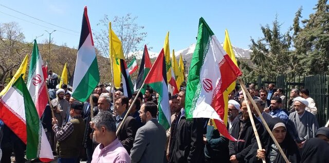 تجمع دانشگاهیان همدان در حمایت از عملیات وعده صادق