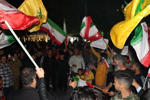 اجتماع مردم انقلابی غرب استان تهران در حمایت از حماسه آفرینی سپاه پاسداران