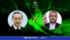Iranian, Chinese FMs hold telephone conversation