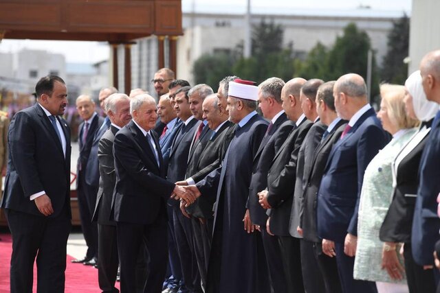 استقبال پادشاه اردن از رئیس جمهور عراق و رایزنی درمورد تحولات منطقه