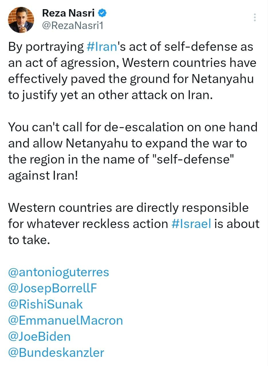 مقصر اصلی ماجراجوییهای آتی اسرائیل غرب است