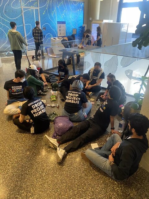 تحصن کارمندان گوگل در اعتراض به همکاری با رژیم صهیونیستی