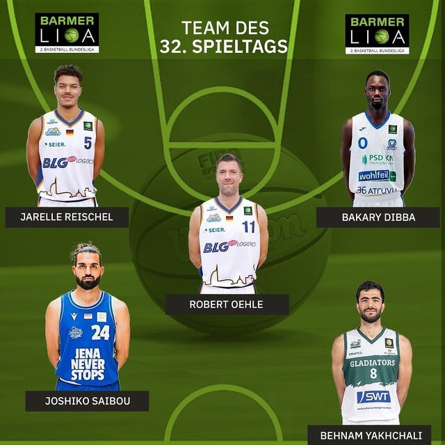 بسکتبالیست ایران در تیم منتخب هفته لیگ دو آلمان