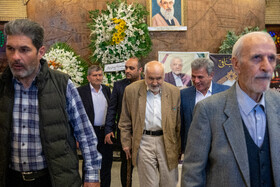 احمد توکلی، عضو مجمع تشخیص مصلحت نظام در مراسم ختم مرحوم پرویز داوودی