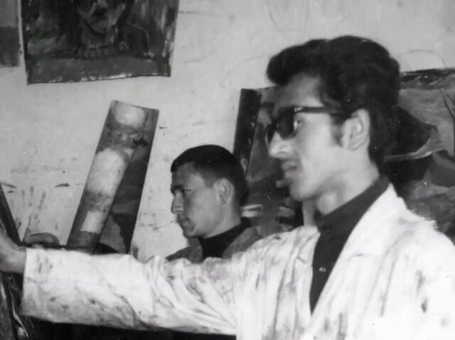 تصویری از قاسمحاجی زاده در هنرستان فرار رو به جلو برای نمایش حقیقت/ گزارش ایسنا از دیدار قاسم حاجیزاده و حسینعلی ذابحی