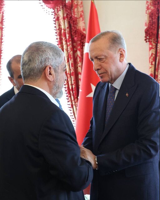 هنیه در استانبول با اردوغان دیدار کرد