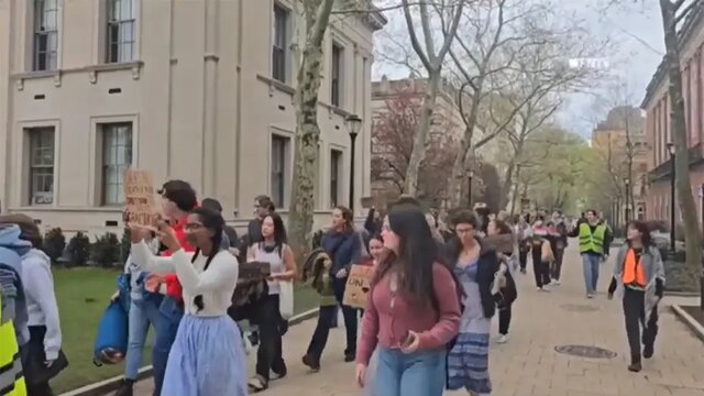 تداوم تظاهرات حامیان فلسطین در دانشگاه‌های آمریکا