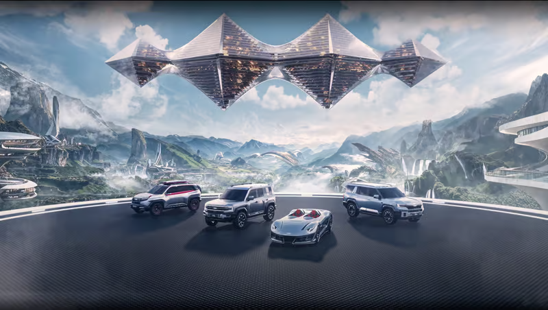 خودرویی که شیشه جلو و سقف ندارد