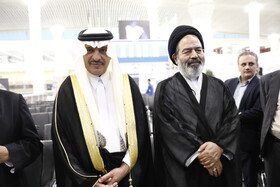 عبدالله بن سعود العنزی سفیر عربستان در ایران و  حجتالاسلام والمسلمین سیدعبدالفتاح نواب سرپرست حجاج ایرانی