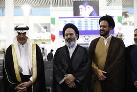  عبدالله بن سعود العنزی سفیر عربستان در ایران و  حجت‌الاسلام والمسلمین سیدعبدالفتاح نواب سرپرست حجاج ایرانی