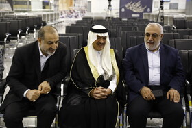 عبدالله بن سعود العنزی سفیر عربستان در ایران در مراسم اعزام اولین گروه زائران ایرانی به عُمره مفرده