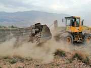 آزادسازی بیش از ۲ هکتار از اراضی موات در پاکدشت