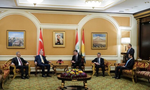 مذاکرات سران ترکیه و اقلیم کردستان عراق درباره امنیت مرزها و مبارزه با تروریسم