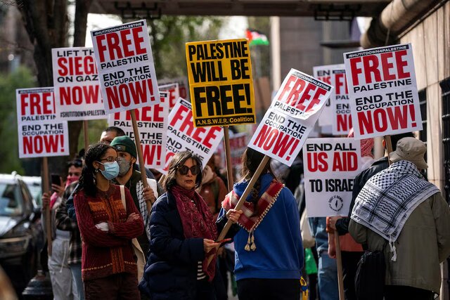 تداوم اعتراضات ضد جنگ غزه در شهرها و دانشگاههای آمریکا