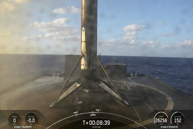 موشک «فالکون ۹» یک رکورد جدید را ثبت کرد