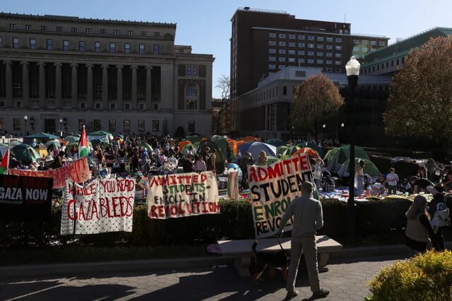 دانشجویان آمریکایی در حمایت از فلسطین کوتاه نمی‌آیند 