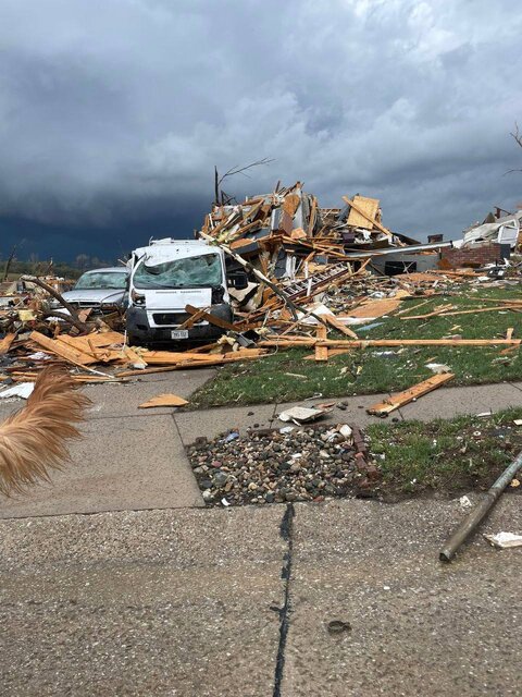 گردباد ویرانگر در آمریکا + فیلم