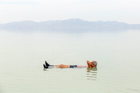  ساحل پرآب دریاچه ارومیه 