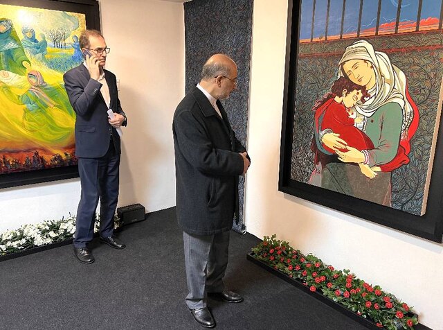 بازدید سفیر ایران در ایتالیا از پاویون ایران در دوسالانه ونیز