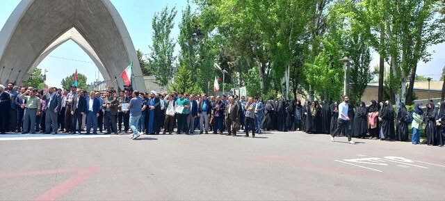 اجتماع دانشجویان سراسر کشور در همبستگی با دانشجویان آمریکایی و اروپایی حامی فلسطین
