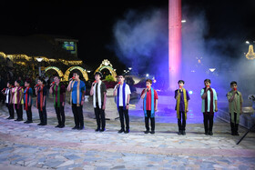 اجرای گروه سرود در آیین بهره‌برداری از پروژه‌های شرکت توسعه سیاحتی شهرداری اصفهان