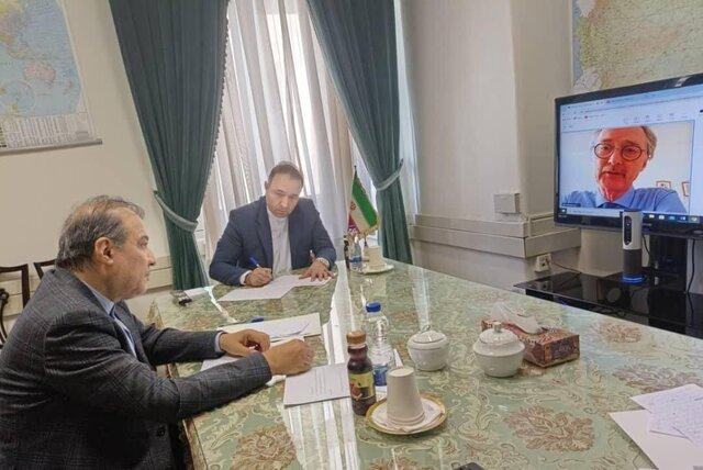 گفتگوی تصویری معاون وزیر امور خارجه با نماینده دبیرکل سازمان ملل در امور سوریه