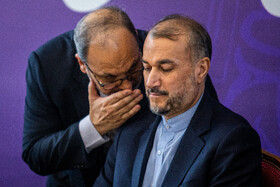  امیر عبداللهیان، وزیر امور خارجه در نشست روسای کارگروه‌های شورای عالی ایرانیان