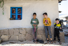 کودکان روستایی در ساسنگ - استان گلستان