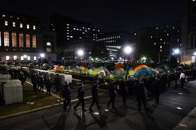 حمله خشونتآمیز پلیس نیویورک به دانشجویان حامی فلسطین در «کلمبیا»