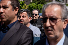 پیمان یوسفی، مجری در مراسم تشییع پیکر مسعود اسکویی