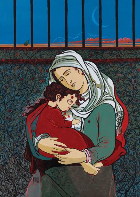 کدام تابلوها بر دیوار پاویون ایران در بینال ونیز نصب میشود؟ + تصاویر